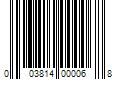 Barcode Image for UPC code 003814000068