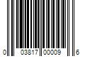 Barcode Image for UPC code 003817000096