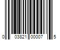 Barcode Image for UPC code 003821000075