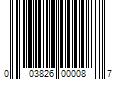 Barcode Image for UPC code 003826000087