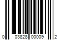 Barcode Image for UPC code 003828000092