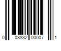 Barcode Image for UPC code 003832000071