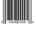 Barcode Image for UPC code 003848000058