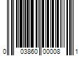 Barcode Image for UPC code 003860000081