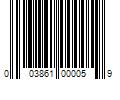 Barcode Image for UPC code 003861000059