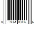 Barcode Image for UPC code 003861000066