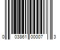 Barcode Image for UPC code 003861000073