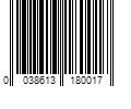 Barcode Image for UPC code 0038613180017