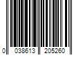 Barcode Image for UPC code 0038613205260