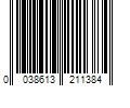 Barcode Image for UPC code 0038613211384