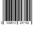 Barcode Image for UPC code 0038613247192