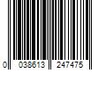 Barcode Image for UPC code 0038613247475