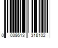 Barcode Image for UPC code 0038613316102