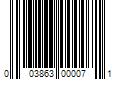 Barcode Image for UPC code 003863000071