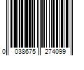 Barcode Image for UPC code 0038675274099