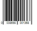 Barcode Image for UPC code 0038698001368. Product Name: 