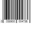 Barcode Image for UPC code 0038900004736