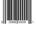 Barcode Image for UPC code 003898000091