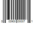 Barcode Image for UPC code 003900000071