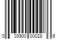 Barcode Image for UPC code 003900000286