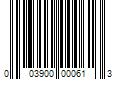 Barcode Image for UPC code 003900000613