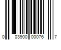 Barcode Image for UPC code 003900000767