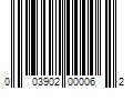 Barcode Image for UPC code 003902000062