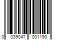 Barcode Image for UPC code 0039047001190