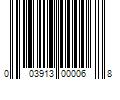 Barcode Image for UPC code 003913000068