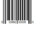 Barcode Image for UPC code 003952000050