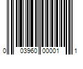 Barcode Image for UPC code 003960000011