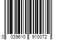 Barcode Image for UPC code 0039610910072