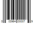 Barcode Image for UPC code 003964000079