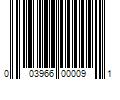 Barcode Image for UPC code 003966000091