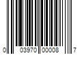 Barcode Image for UPC code 003970000087