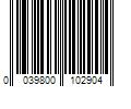 Barcode Image for UPC code 0039800102904