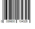 Barcode Image for UPC code 0039800134325