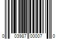 Barcode Image for UPC code 003987000070