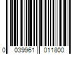 Barcode Image for UPC code 0039961011800