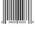 Barcode Image for UPC code 004000000336