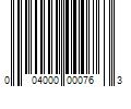 Barcode Image for UPC code 004000000763