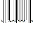 Barcode Image for UPC code 004000000985