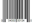 Barcode Image for UPC code 004000001340