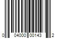 Barcode Image for UPC code 004000001432