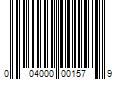 Barcode Image for UPC code 004000001579