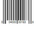 Barcode Image for UPC code 004000001838