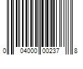 Barcode Image for UPC code 004000002378