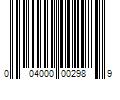 Barcode Image for UPC code 004000002989