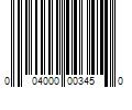 Barcode Image for UPC code 004000003450