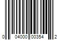 Barcode Image for UPC code 004000003542